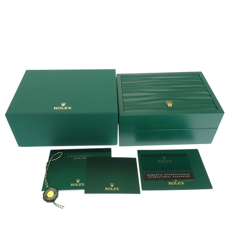 ロレックス ROLEX デイトジャスト 41 126334 腕時計 K18ホワイトゴールド ステンレススチール 自動巻き ブライトブルー文字盤 メンズ【中古】【SAランク】