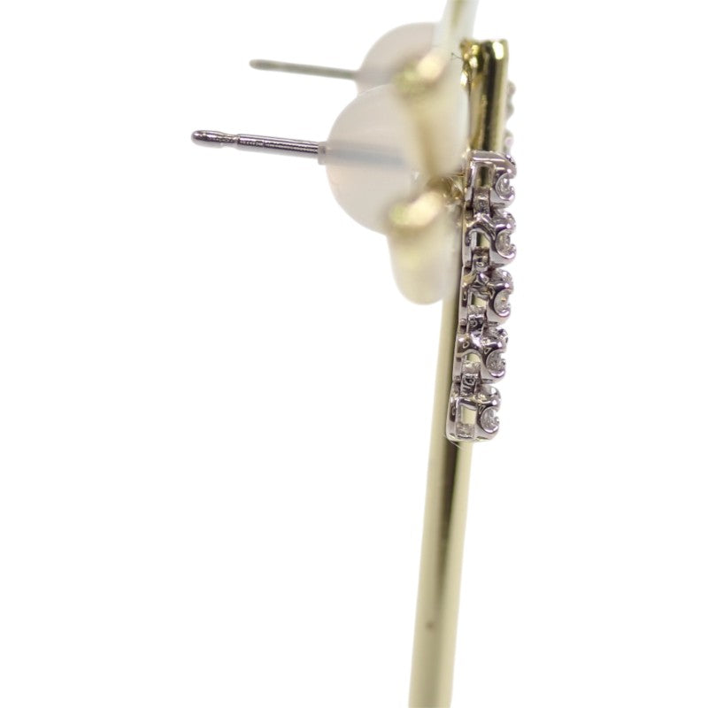 デザインジュエリー ドロップ ダングル ピアス K18ホワイトゴールド ダイヤモンド レディース【中古】【Aランク】