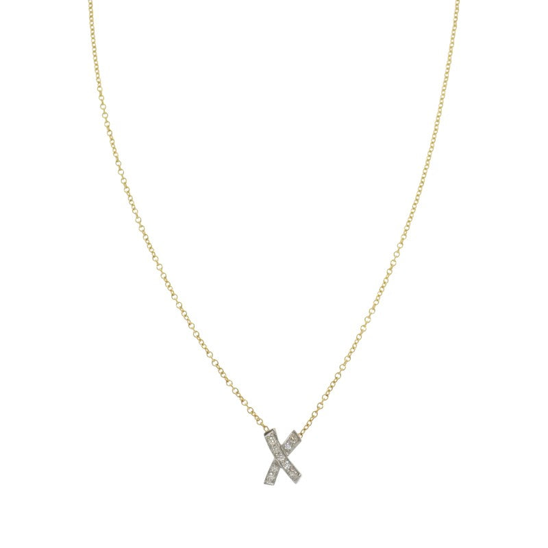 ティファニー TIFFANY&Co. パロマ・ピカソ キス クロス ネックレス K18