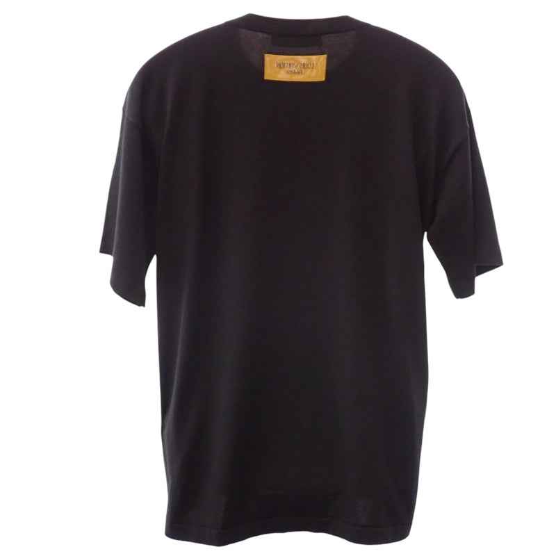 ルイヴィトン LOUIS VUITTON クルーネック Amen Break サマーニット L コットン ブラック 黒 メンズ トップス 保存箱有【中古】【Aランク】 ルイヴィトン LOUIS VUITTON クルーネック Amen Break ニット コットン