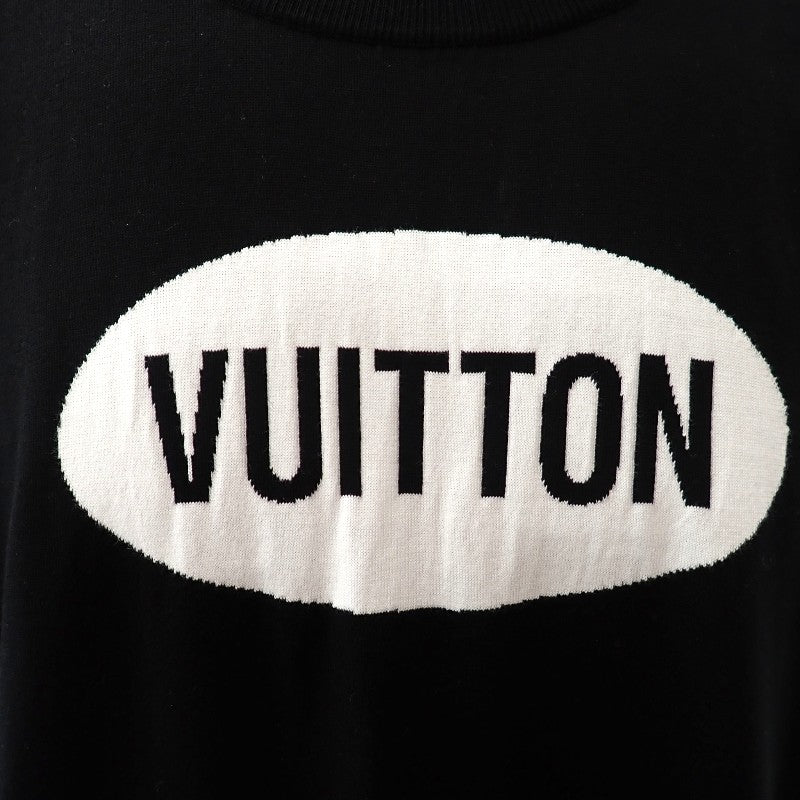 ルイヴィトン LOUIS VUITTON クルーネック Amen Break ニット コットン ブラック メンズ【中古】【Aランク】