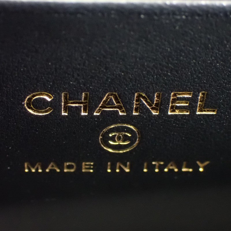 シャネル CHANEL マトラッセフォンケース AP3238 B10307 94305 2WAYバッグ ハンドバッグ ショルダーバッグ キャビアスキン ブラック 黒 ゴールド金具 レディース【中古】【Aランク】