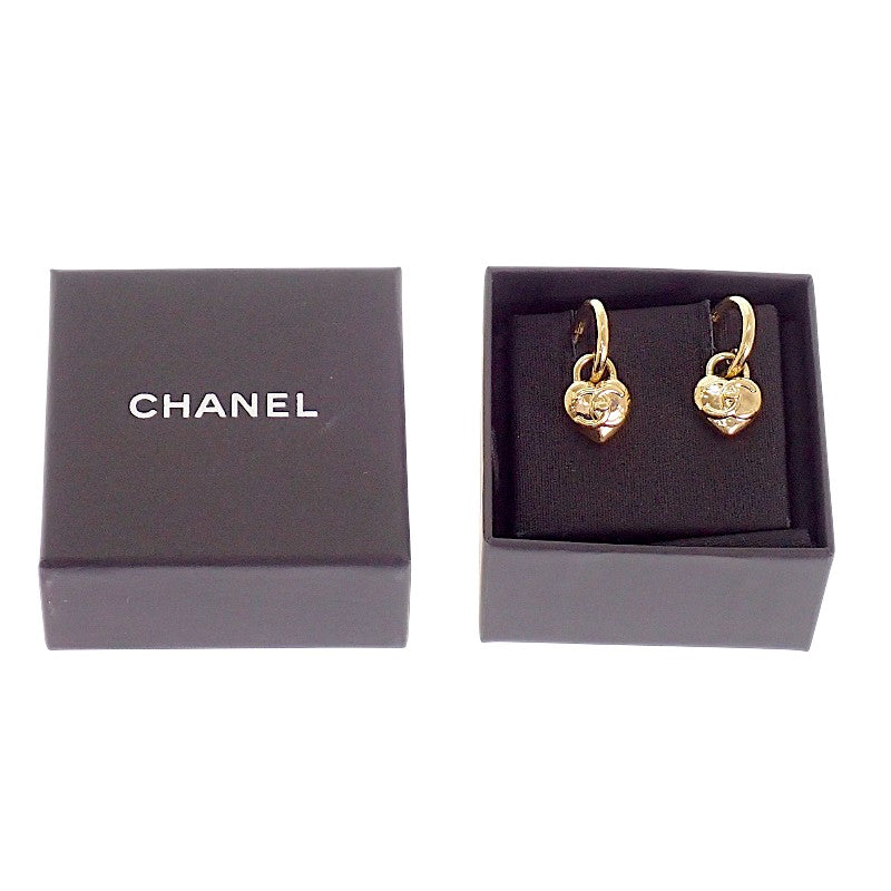 シャネル CHANEL ココマーク ハート フープ AB9094 ピアス メタル