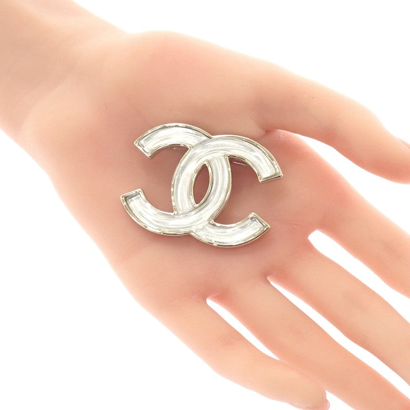 シャネル CHANEL ココマーク ブローチ メタル クリア ゴールド レディース【中古】【Aランク】