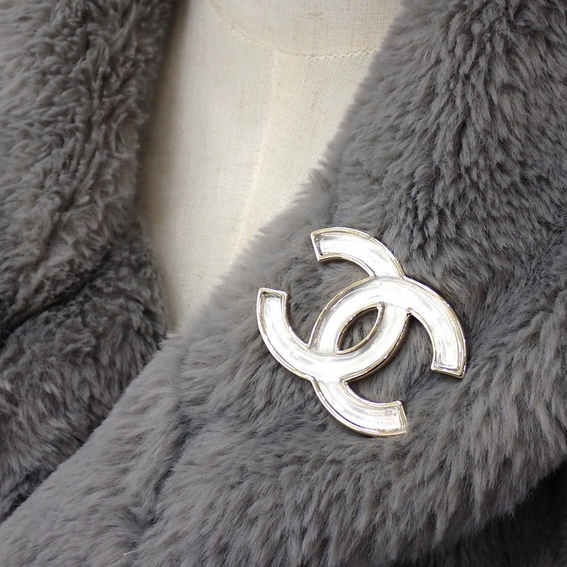 シャネル CHANEL ココマーク ブローチ メタル クリア ゴールド レディース【中古】【Aランク】