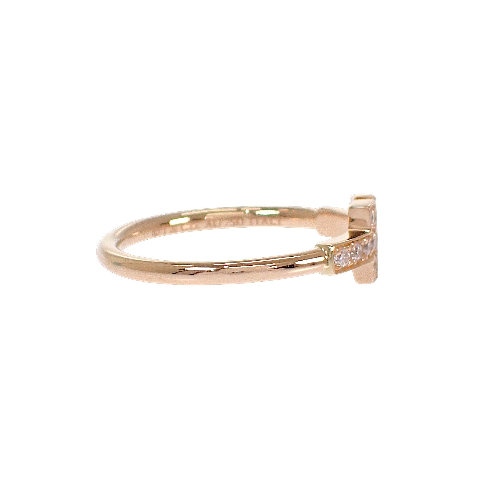 ティファニー TIFFANY&Co. T ダイヤモンド ワイヤー 13号 60147315 リング K18ピンクゴールド ダイヤモンド レディース【中古】【Aランク】