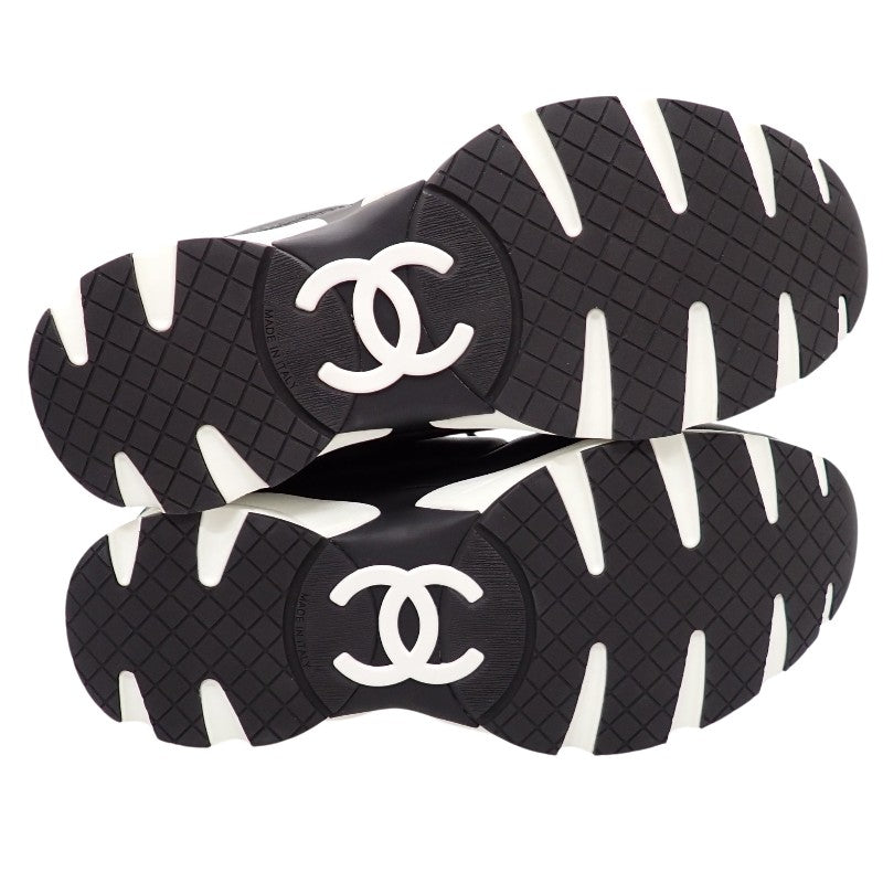 シャネル CHANEL CCレザースニーカー ココマーク 箱付 36