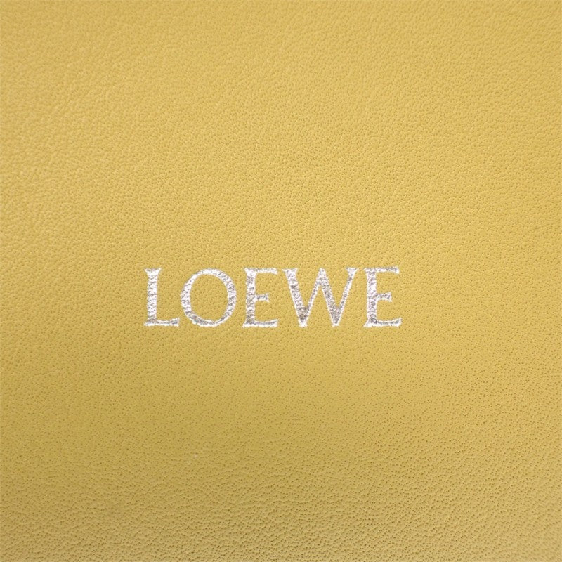 ロエベ LOEWE フラメンコクラッチ ミニ A411FC2XA6 2WAYバッグ ショルダーバッグ クラッチバッグ ナッパカーフスキン イエロー シルバー金具 レディース【中古】【Aランク】