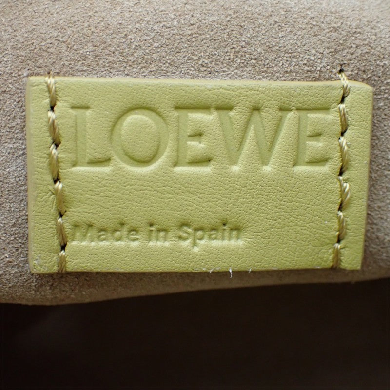 ロエベ LOEWE フラメンコクラッチ ミニ A411FC2XA6 2WAYバッグ ショルダーバッグ クラッチバッグ ナッパカーフスキン イエロー シルバー金具 レディース【中古】【Aランク】