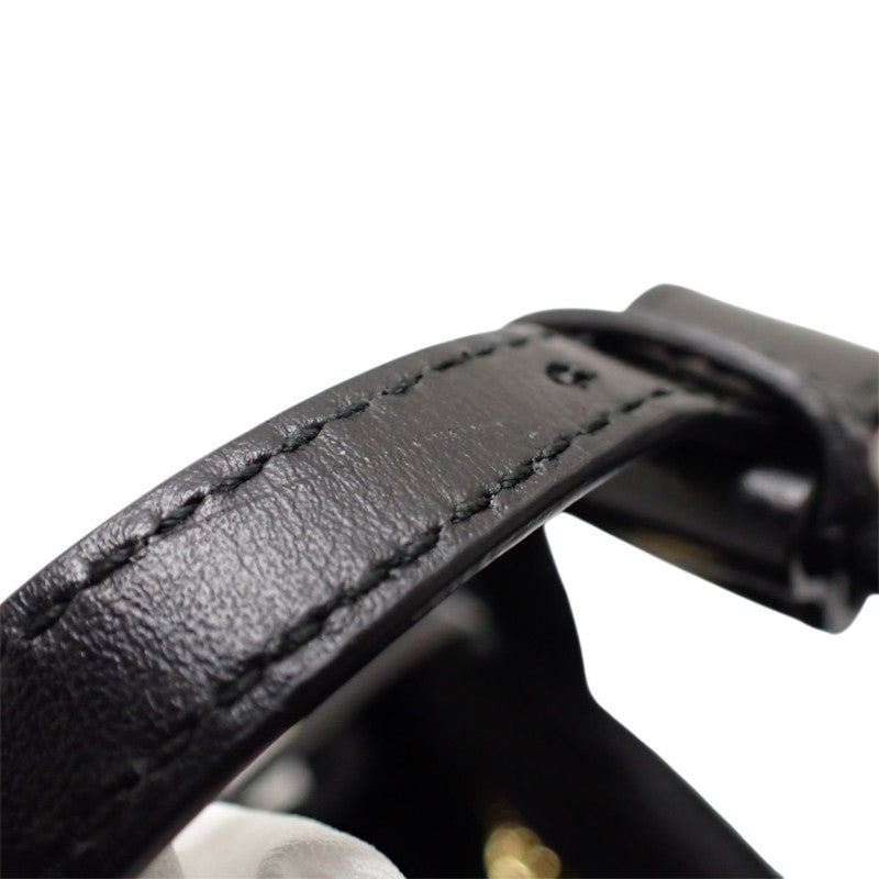 プラダ PRADA ジャルディニエールスモール コットンキャンバス ミニバッグ 1BA038 2WAYバッグ ハンドバッグ ショルダーバッグ キャンバス レザー ブラック 黒 ゴールド金具 レディース【中古】【Aランク】
