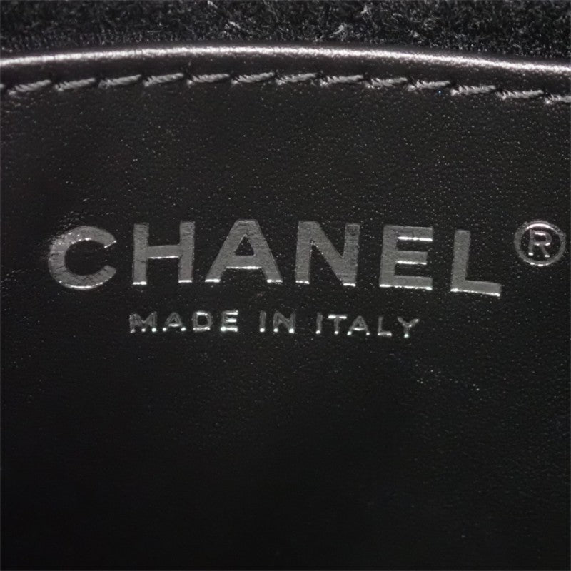 シャネル CHANEL 22 ミニ ハンドバッグ 新型 AS3980 2WAYバッグ シャイニーカーフスキン ブラック シルバー金具 レディース【中古】【Aランク】