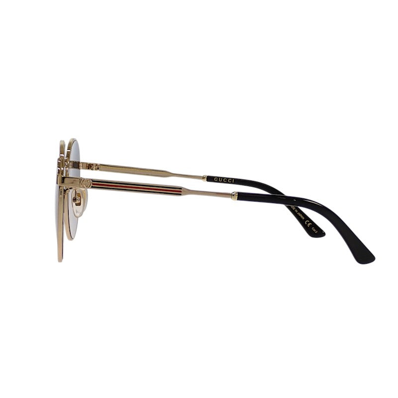 グッチ GUCCI インターロッキングG GG0206SK サングラス メタル グレー ゴールド レディース メンズ ユニセックス【中古】【Aランク】