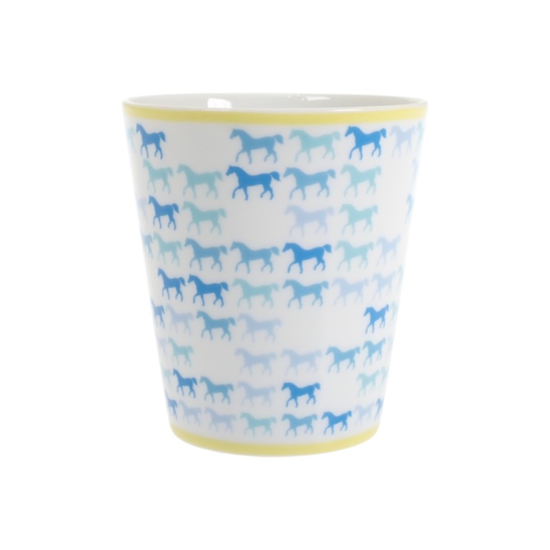 エルメス HERMES カヴァルカラーマグカップ 食器 ポーセリン ブルー【中古】【Sランク】