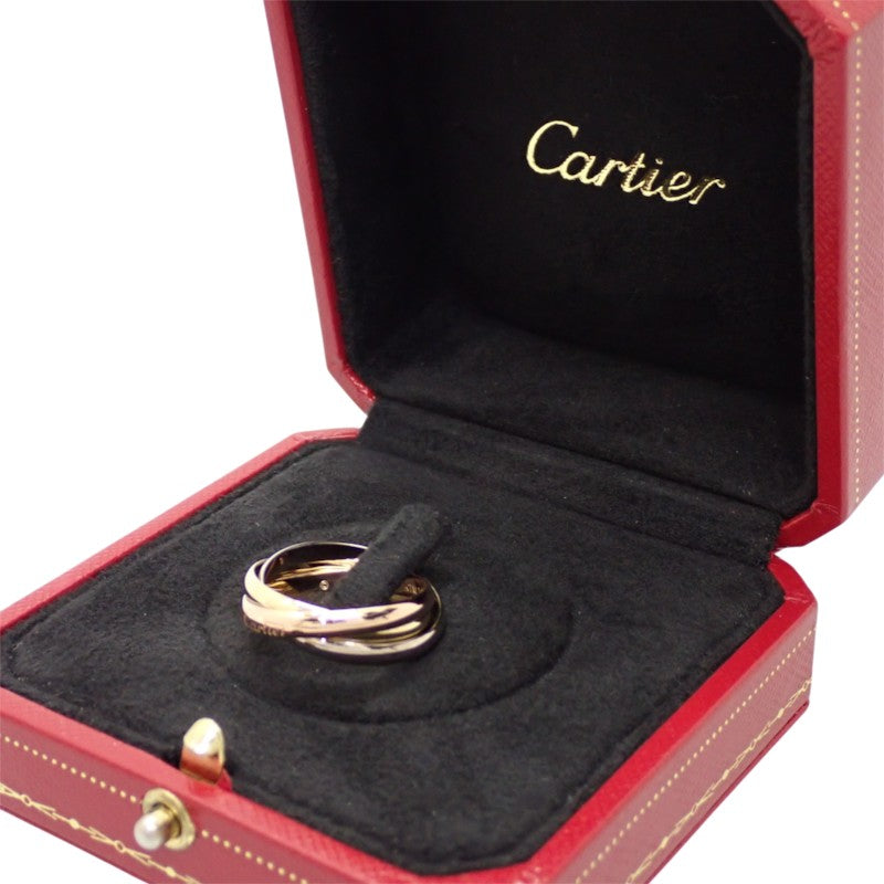 カルティエ CARTIER トリニティ スモール 15号 B4235155 リング K18イエローゴールド K18ピンクゴールド K18ホワイトゴールド ゴールド 刻印サイズ55 メンズ【中古】【Aランク】