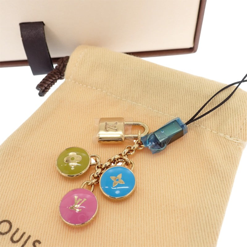 ルイヴィトン LOUIS VUITTON ビジュー・テレフォンヌ パスティーユ 携帯ストラップ チャーム M65644 チャーム メタル マルチカラー ピンク ブルー ゴールド金具 レディース【中古】【ABランク】