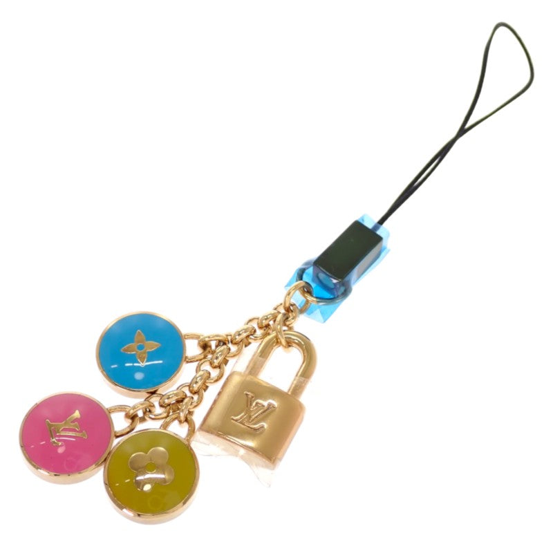 ルイヴィトン LOUIS VUITTON ビジュー・テレフォンヌ パスティーユ 携帯ストラップ チャーム M65644 チャーム メタル マルチカラー ピンク ブルー ゴールド金具 レディース【中古】【ABランク】