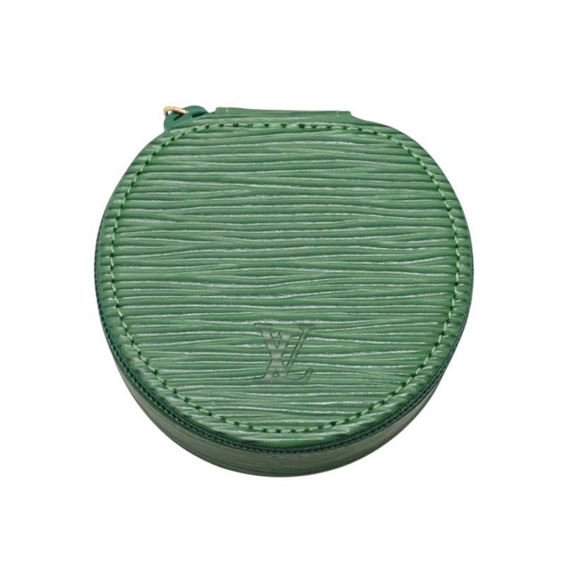 ルイヴィトン LOUIS VUITTON エクラン・ビジュー８ M48204 その他小物 エピレザー ボルネオグリーン ゴールド金具 ジュエリーケース レディース【中古】【ABランク】