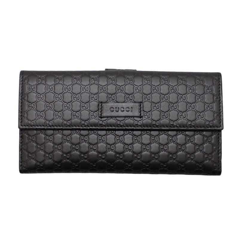 グッチ GUCCI Wホック 449393_BMJ1G_1000 長財布 レザー ブラック