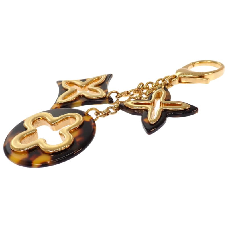 ルイヴィトン LOUIS VUITTON ビジューサック アンソレンヌ チャーム M65087 キーホルダー メタル ゴールド ブラウン レディース【中古】【Bランク】