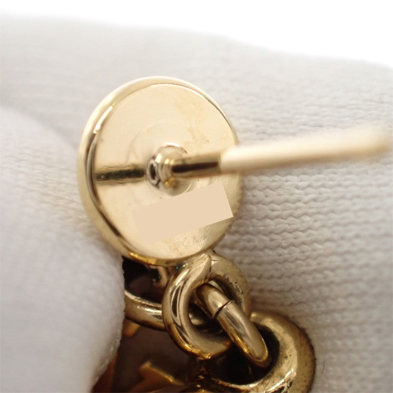 ルイヴィトン LOUIS VUITTON ブックルドレイユ ダミエパール M66538 ピアス メタル フェイクパール ゴールド レディース【中古】【ABランク】