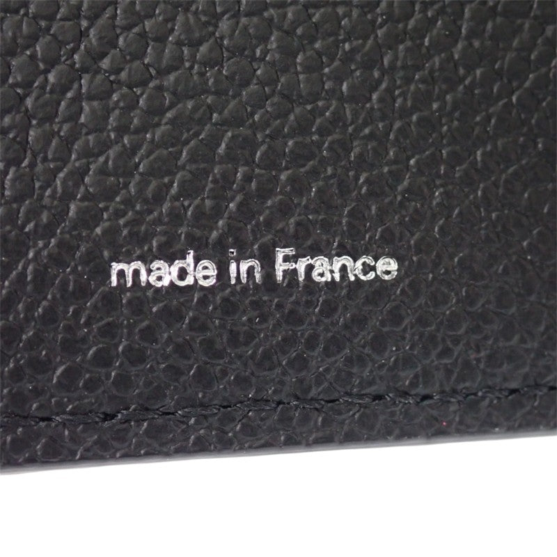 ルイヴィトン LOUIS VUITTON ポルトフォイユ・ヴィクトリーヌ 草間彌生 M81956 二つ折り財布 モノグラムアンプラント ブラック ピンク シルバー金具 レディース【中古】【ABランク】