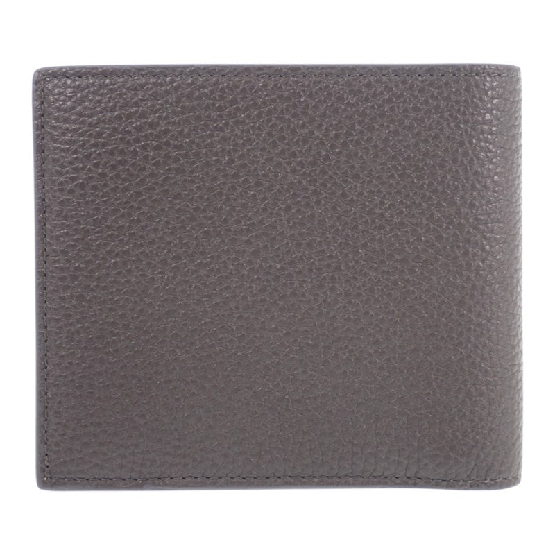 セリーヌ CELINE バイフォールド ウォレット 10C873GTZ.10DC 二つ折り財布 カーフ グレー 灰色 メンズ【中古】【Aランク】