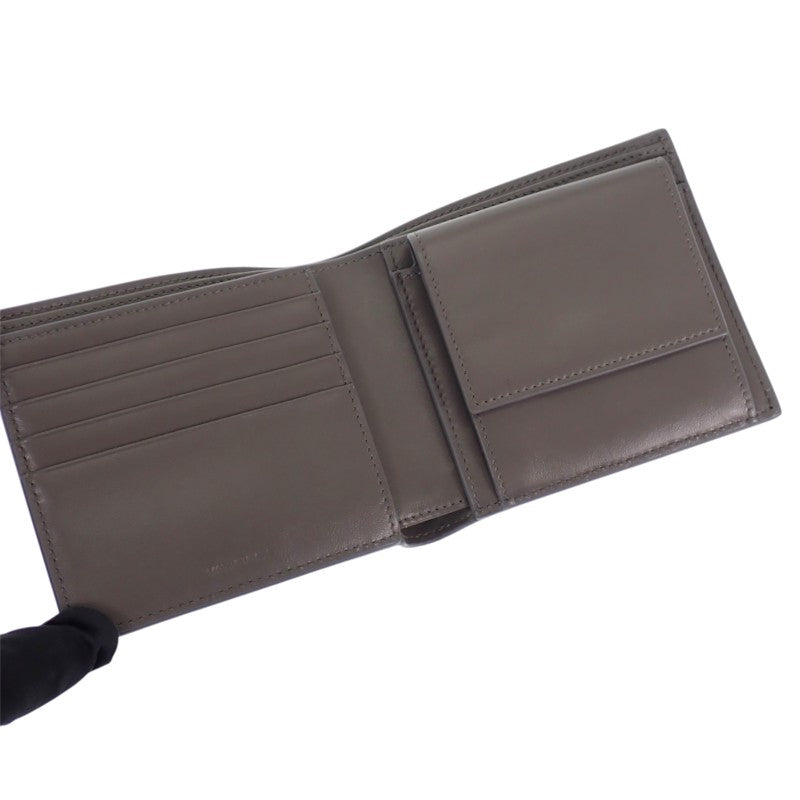 セリーヌ CELINE バイフォールド ウォレット 10C873GTZ.10DC 二つ折り財布 カーフ グレー 灰色 メンズ【中古】【Aランク】