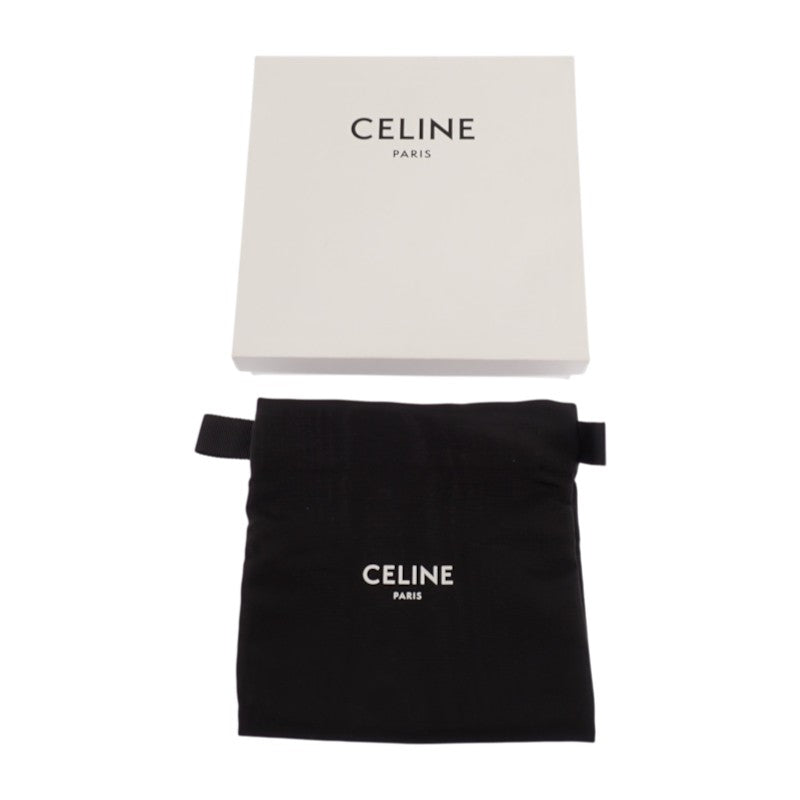 セリーヌ CELINE バイフォールド ウォレット 10C873GTZ.10DC 二つ折り財布 カーフ グレー 灰色 メンズ【中古】【Aランク】