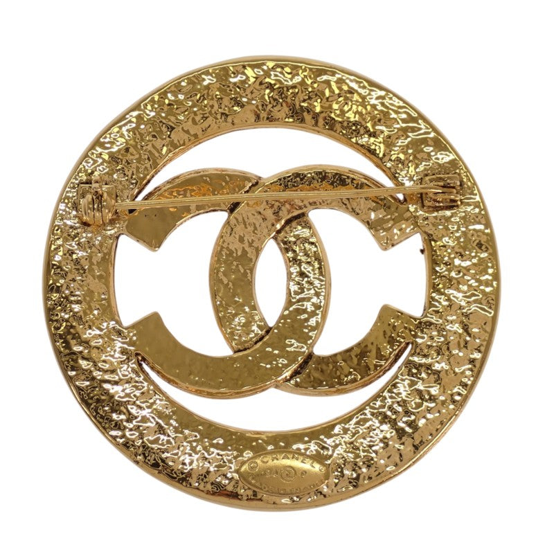 シャネル CHANEL ココマーク ラウンド 94P ヴィンテージ ブローチ メタル ゴールド レディース【中古】【Bランク】