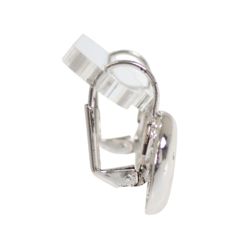 シャネル CHANEL ココマーク ヴィンテージ フック ピアス メタル シルバー ブラック レディース【中古】【Bランク】