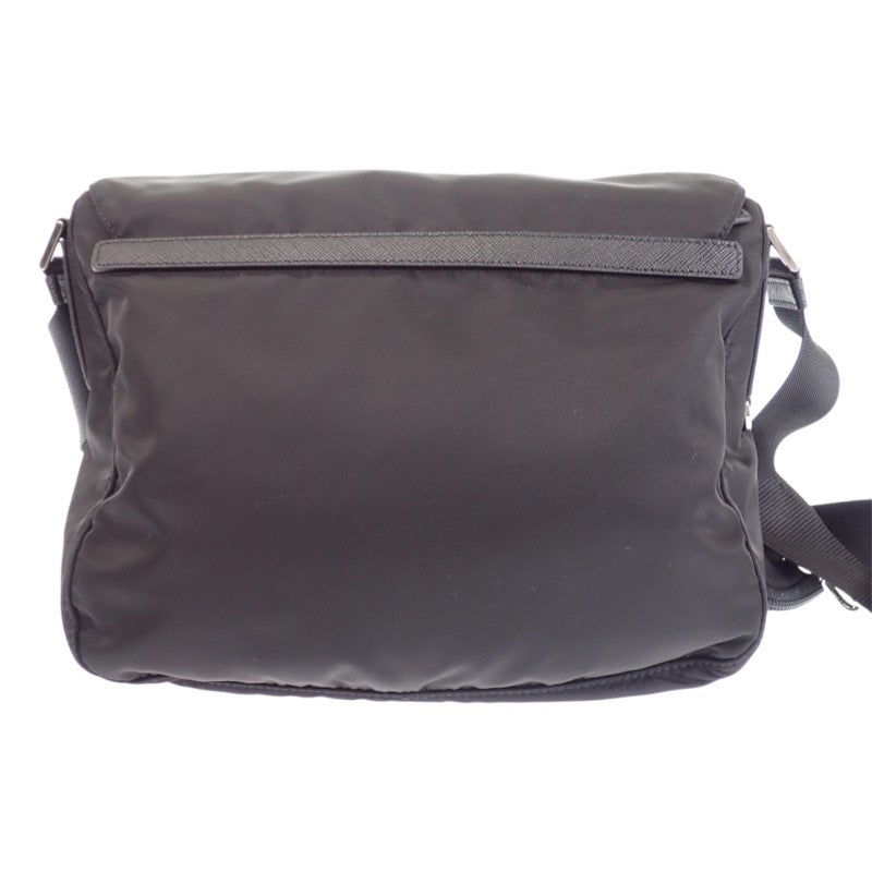 プラダ PRADA Re-Nylon ショルダー 1BD953 ショルダーバッグ ナイロン ブラック シルバー金具 メンズ レディース【中古】【Aランク】