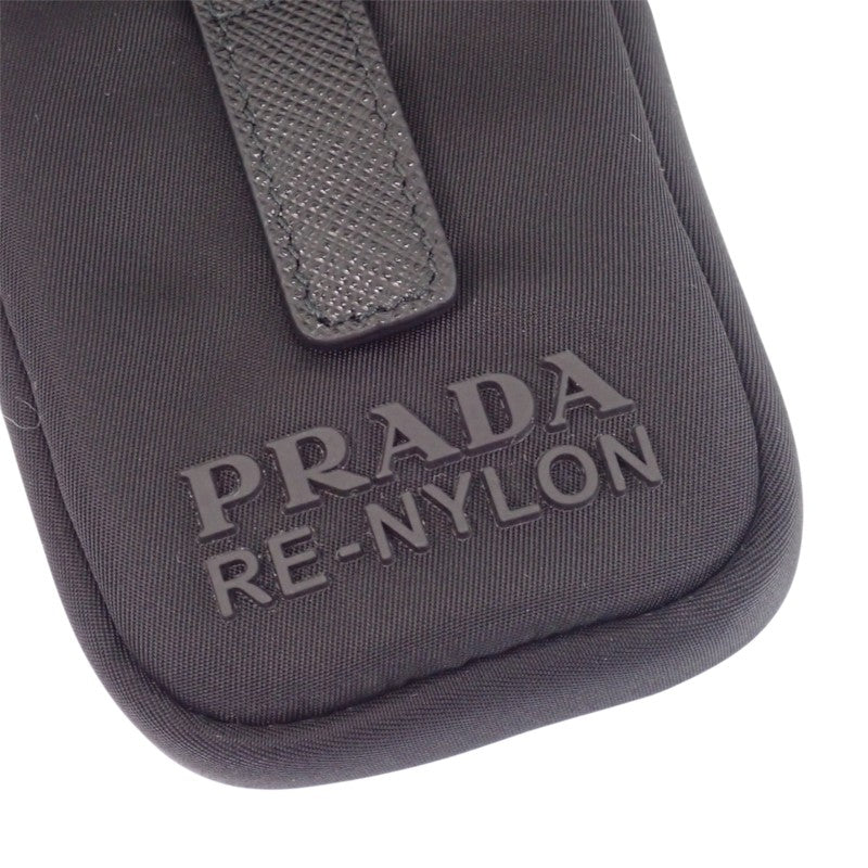 プラダ PRADA Re-Nylon ショルダー 1BD953 ショルダーバッグ ナイロン ブラック シルバー金具 メンズ レディース【中古】【Aランク】