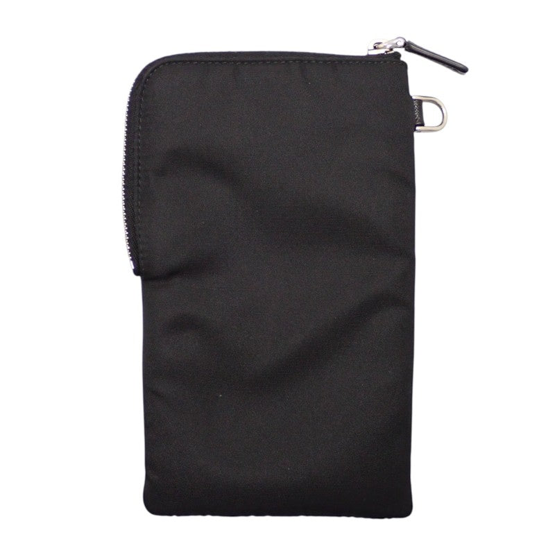 プラダ PRADA ストラップナイロンポーチ 2TT091_2DMI_F0002 ショルダーバッグ Re-Nylon ブラック シルバー金具 メンズ レディース【中古】【Aランク】