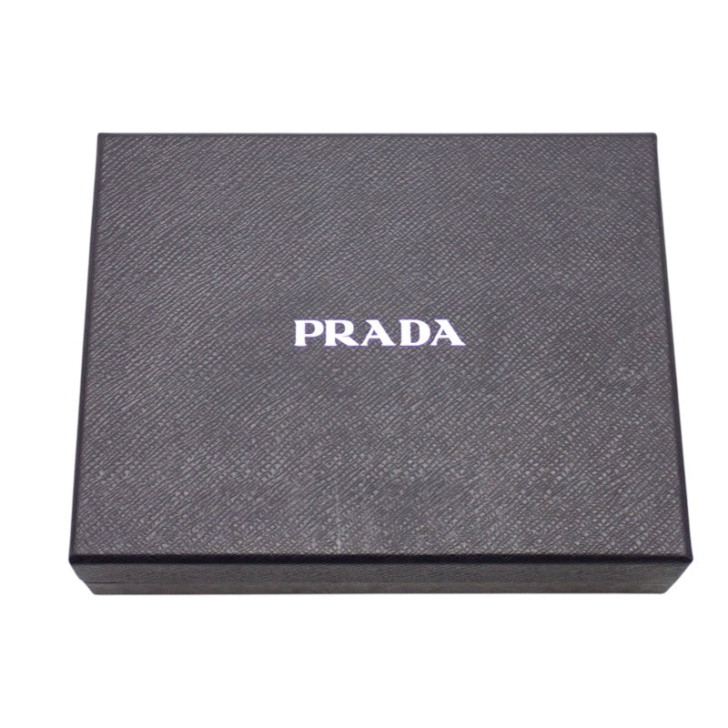 プラダ PRADA ストラップナイロンポーチ 2TT091_2DMI_F0002 ショルダーバッグ Re-Nylon ブラック シルバー金具 メンズ レディース【中古】【Aランク】