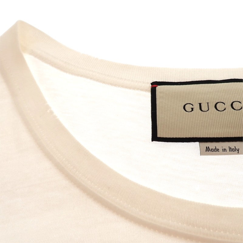 グッチ GUCCI Guccify Yourself スネークプリント S 492347 X3L62 半袖Ｔシャツ コットン ホワイト メンズ ユニセックス【中古】【Aランク】