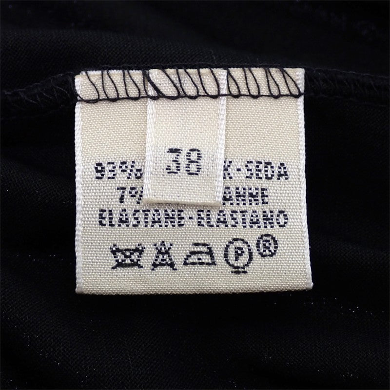 エルメス HERMES ハイネック ノースリーブ 38 その他トップス シルク ポリウレタン ブラック レディース【中古】【Aランク】