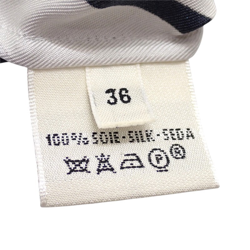 エルメス HERMES マルジェラ期 S 長袖シャツ シルク ホワイト レディース【中古】【ABランク】