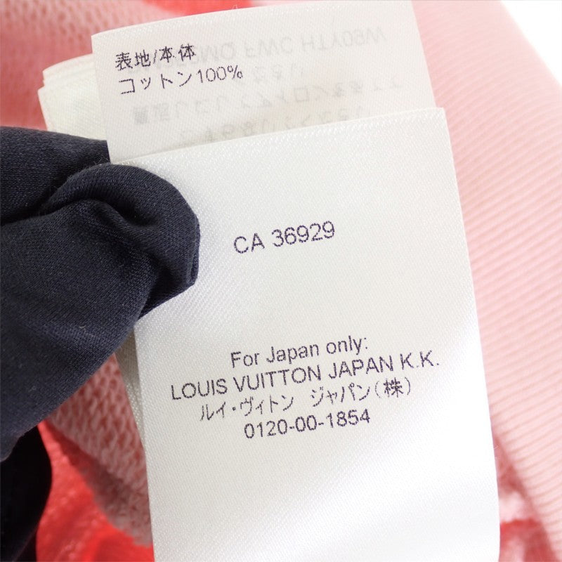 ルイヴィトン LOUIS VUITTON エンブロイダリー シグネチャー クルーネック M 1AJDV4 スウェット コットン ペールピンク メンズ ユニセックス【中古】【ABランク】
