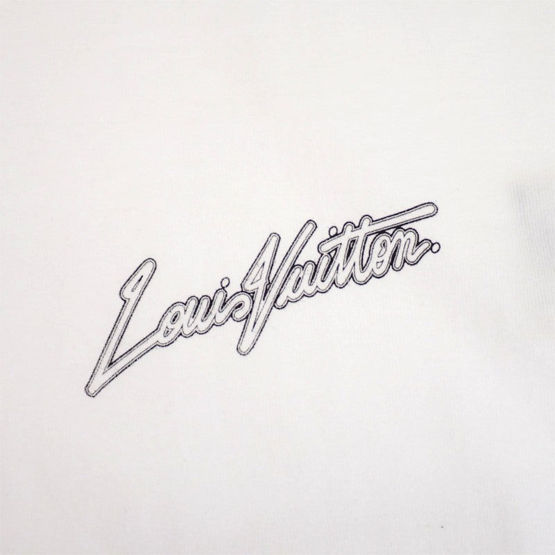 ルイヴィトン LOUIS VUITTON サイケデリックフラワー 草間彌生コラボ XS 半袖Ｔシャツ コットン ホワイト メンズ【中古】【Aランク】