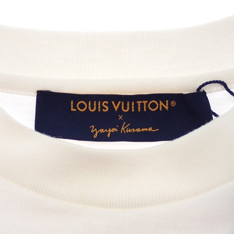 ルイヴィトン LOUIS VUITTON サイケデリックフラワー 草間彌生コラボ XS 半袖Ｔシャツ コットン ホワイト メンズ【中古】【Aランク】