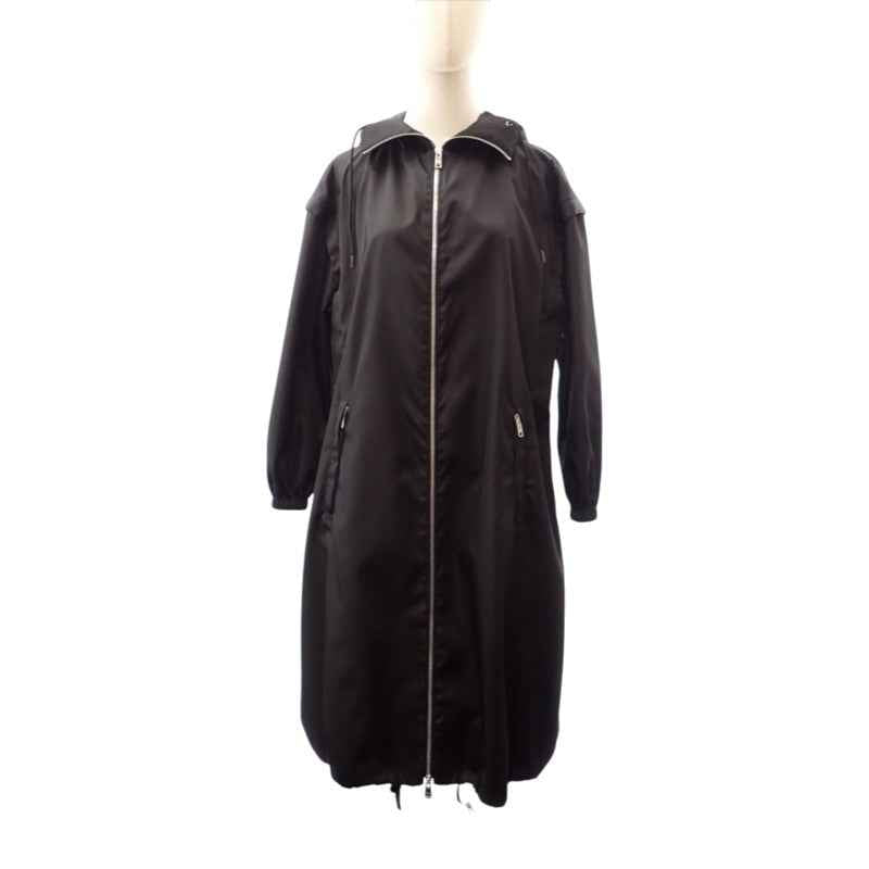 プラダ PRADA フーデッドロングコート 36 291829_S202_1WQ8 ナイロン