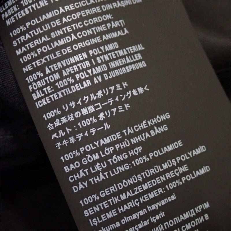プラダ PRADA フーデッドロングコート 36 291829_S202_1WQ8 ナイロンジャケット Re-Nylon ブラック シルバー金具 レディース【中古】【ABランク】