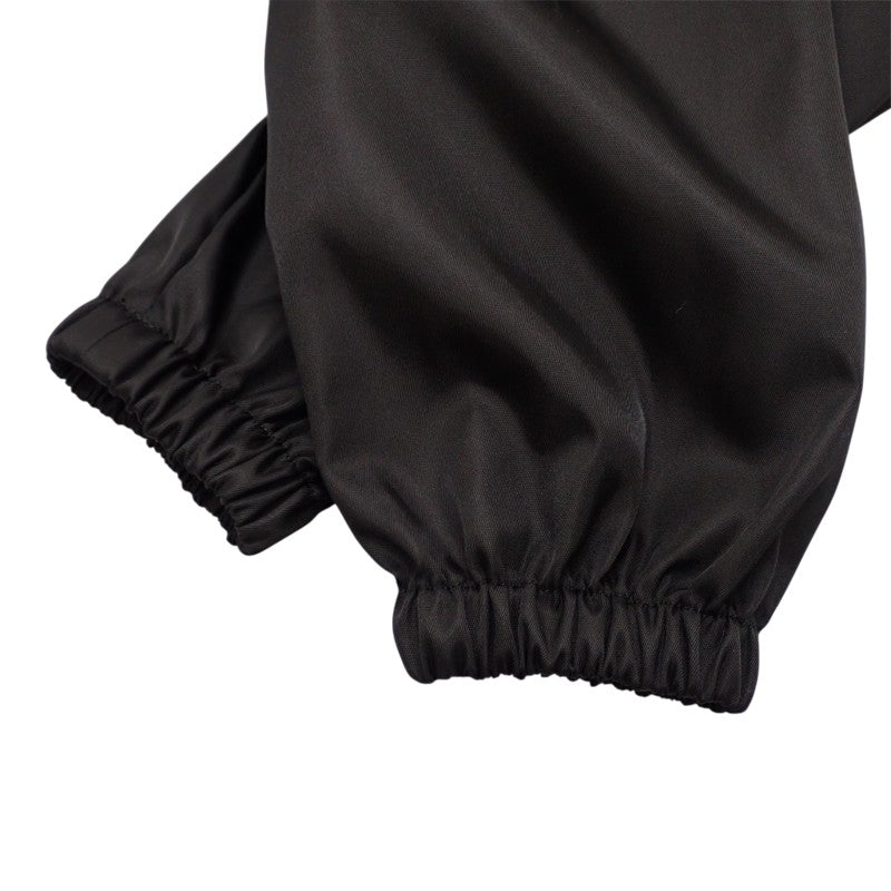 プラダ PRADA フーデッドロングコート 36 291829_S202_1WQ8 ナイロンジャケット Re-Nylon ブラック シルバー金具 レディース【中古】【ABランク】