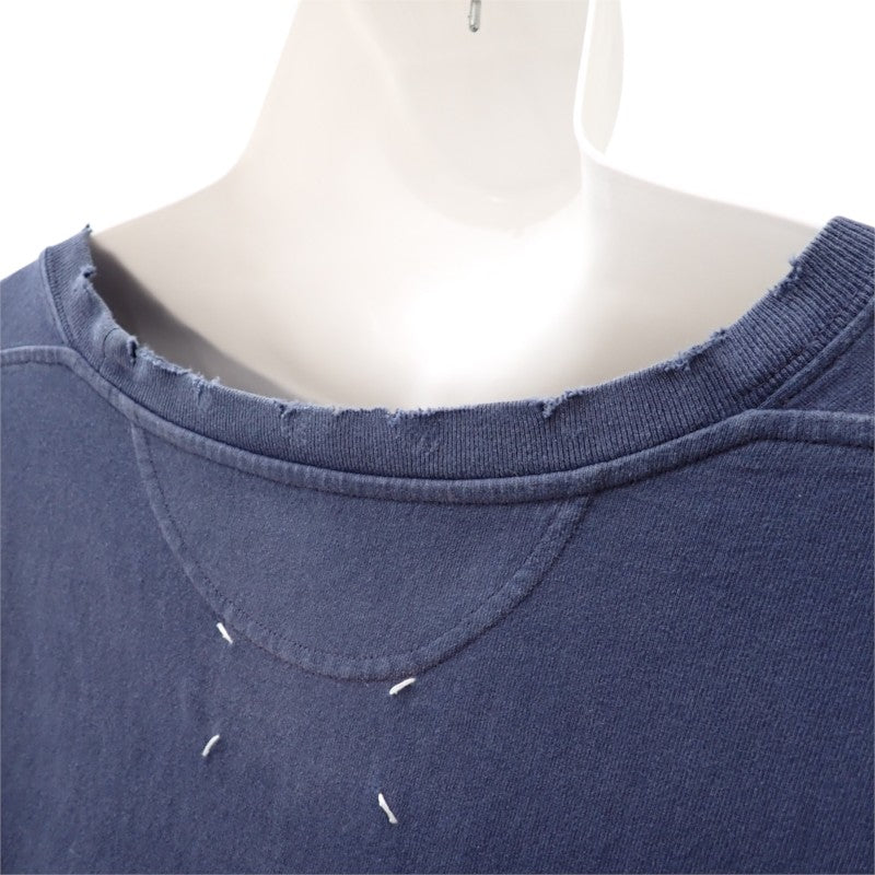 メゾンマルジェラ MAISON MARGIELA ラウンドネック ヴィンテージ ロングスリーブ M S50GC0696 S24567 長袖Ｔシャツ コットン ネイビー メンズ レディース【中古】【ABランク】