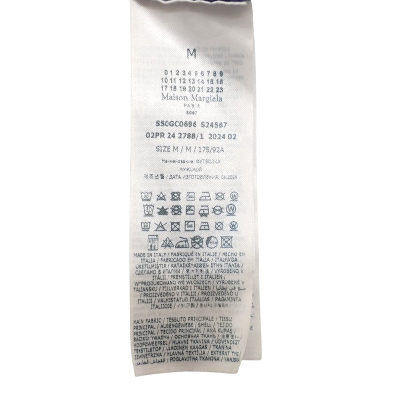 メゾンマルジェラ MAISON MARGIELA ラウンドネック ヴィンテージ ロングスリーブ M S50GC0696 S24567 長袖Ｔシャツ コットン ネイビー メンズ レディース【中古】【ABランク】