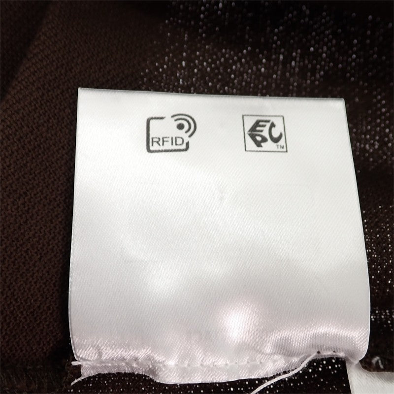 ミュウミュウ MIUMIU レイヤード コットンピケポロシャツ L MJL069 S000 15WH ポロシャツ コットン ブラウン レディース【中古】【Aランク】