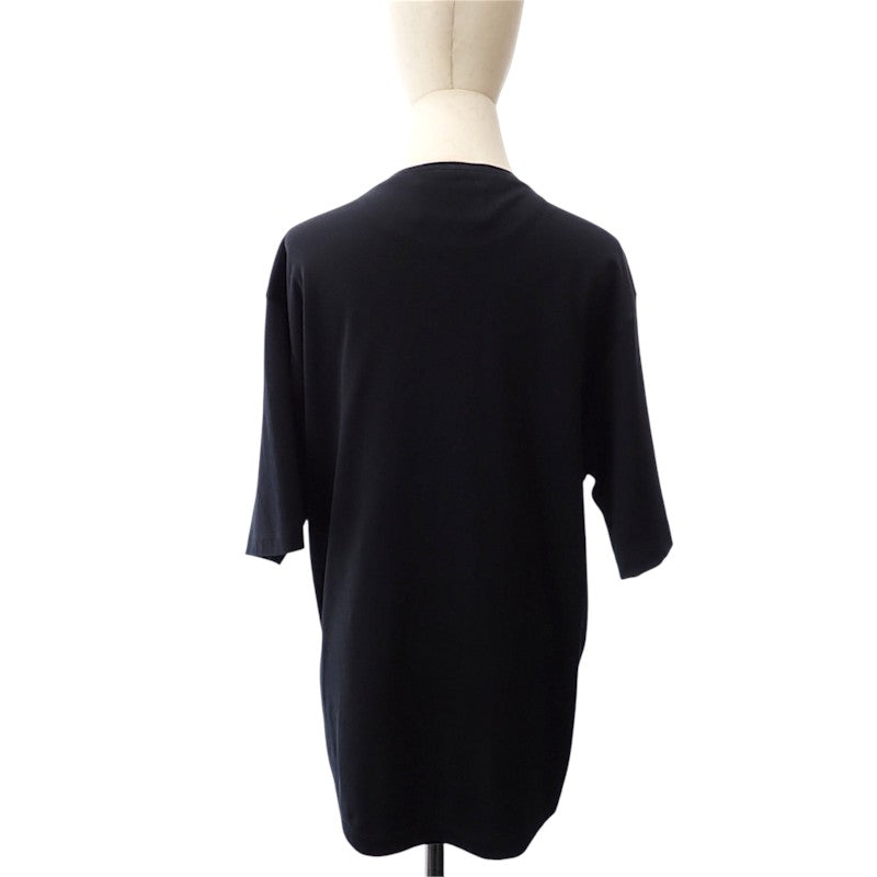 プラダ PRADA トライアングルロゴ M UJN861_240_F0002_S_232 半袖Ｔシャツ コットン ブラック メンズ ユニセックス【中古】【ABランク】