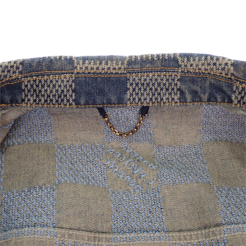ルイヴィトン LOUIS VUITTON ダミエ 50 デニムジャケット コットン ブルー メンズ【中古】【ABランク】