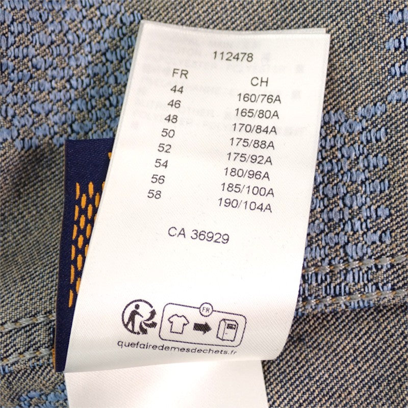 ルイヴィトン LOUIS VUITTON ダミエ 50 デニムジャケット コットン ブルー メンズ【中古】【ABランク】