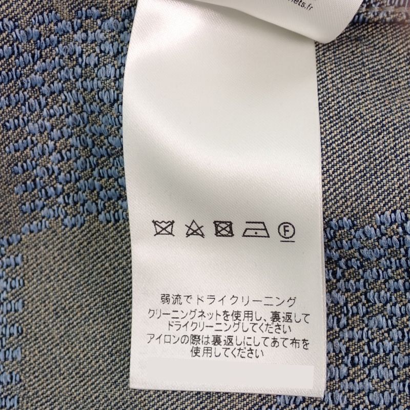 ルイヴィトン LOUIS VUITTON ダミエ 50 デニムジャケット コットン ブルー メンズ【中古】【ABランク】